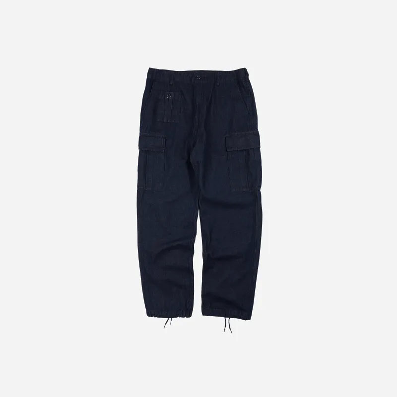 Army Pocket Cargo Pants - Indigo Denim made by FrizmWORKS