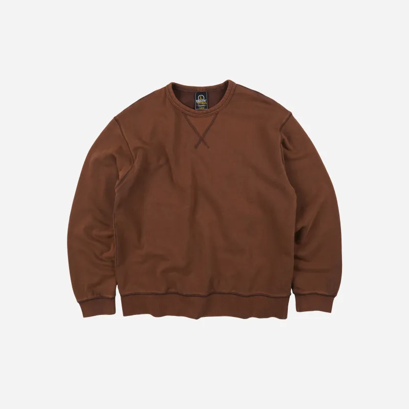 Cover Stitch Vintage Sweatshirt - Brown made by FrizmWORKS