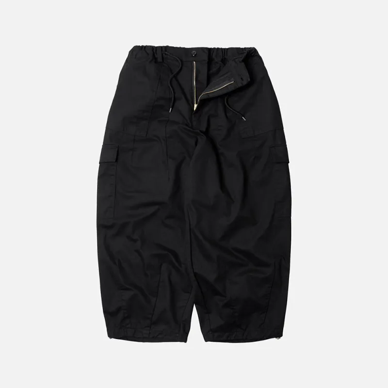 Twill Cargo Balloon Pants - Black made by FrizmWORKS