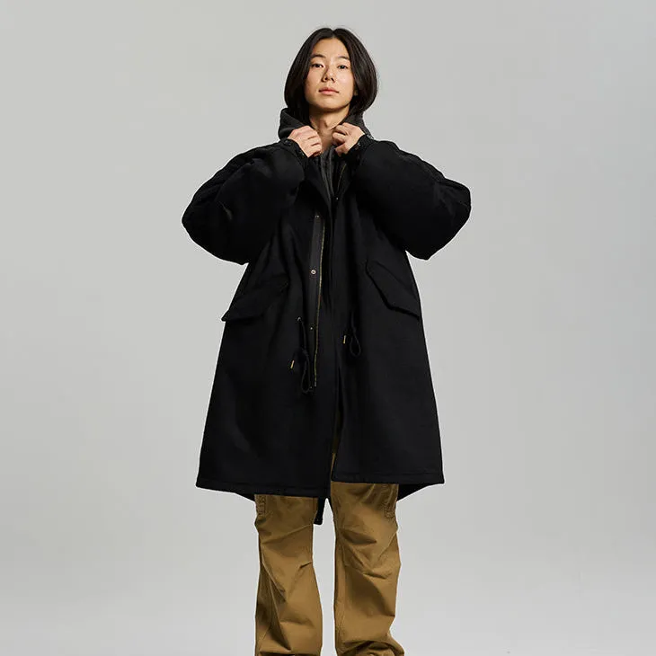 Wool Vincent Fishtail Parka - Black sold by FrizmWORKS product image thumbnail 5