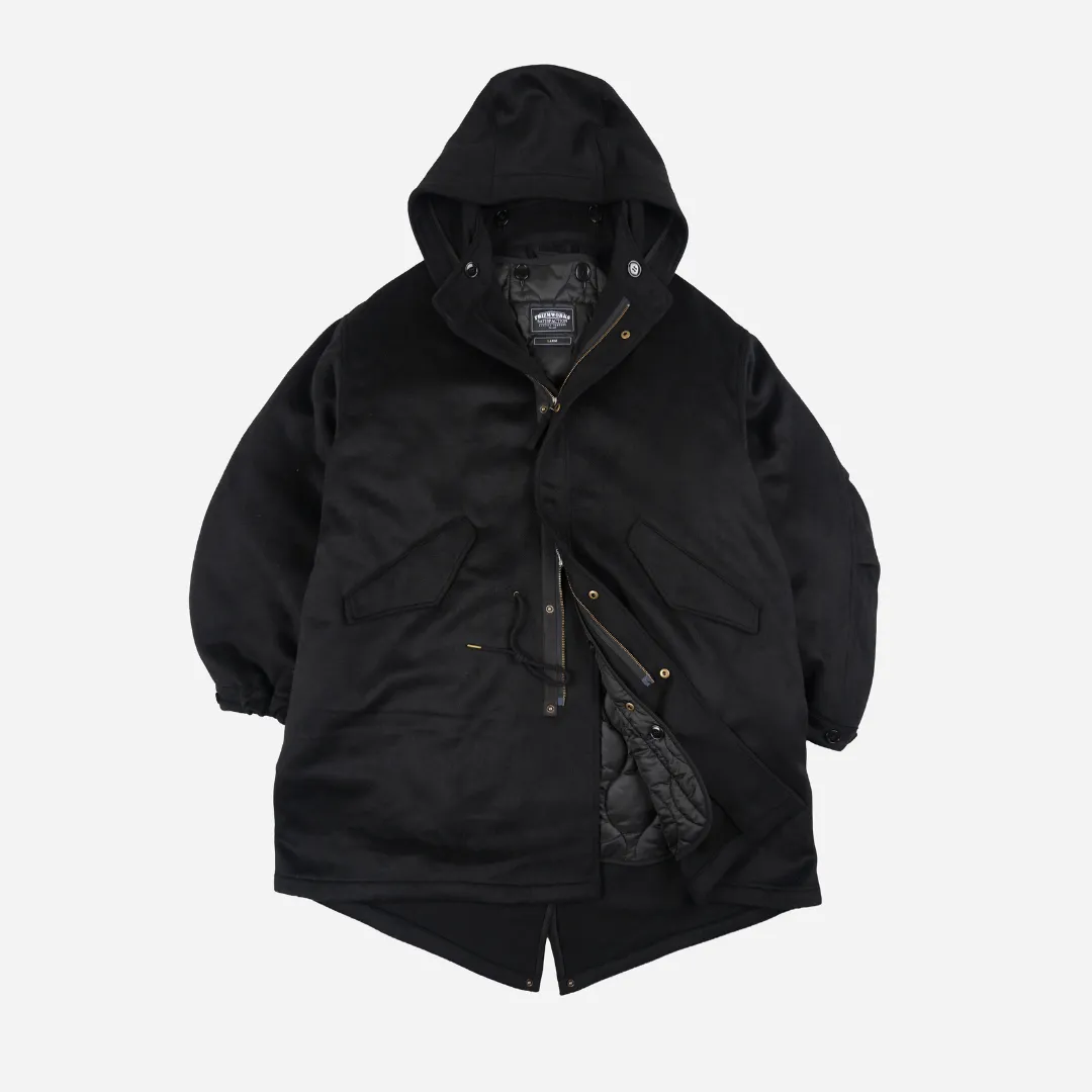 Wool Vincent Fishtail Parka - Black sold by FrizmWORKS
