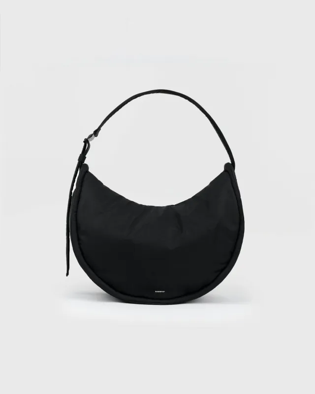CURVE Half Moon Bag Black made by Eat Dust