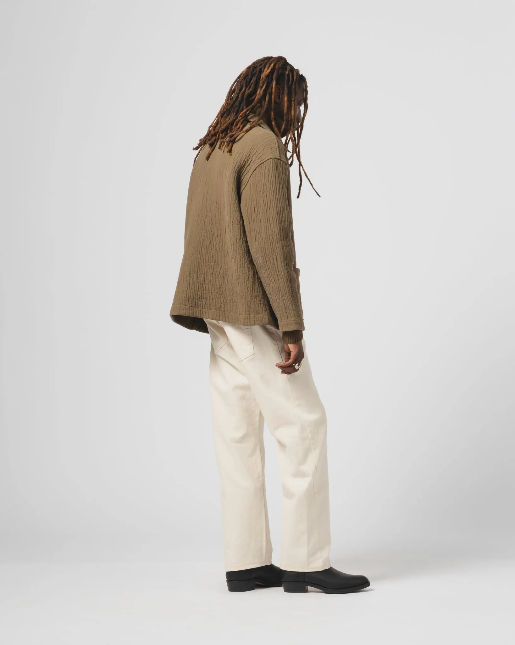 Cana Shirt Fjord Jacquard Fossil Green sold by Eat Dust product image thumbnail 4