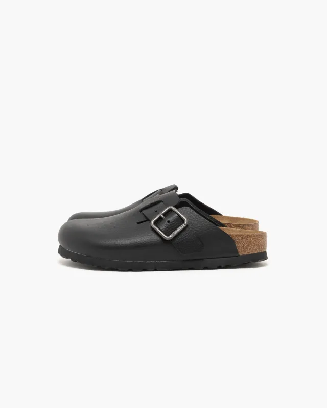 Birkenstock Boston Vintage Wood Black sold by Eat Dust