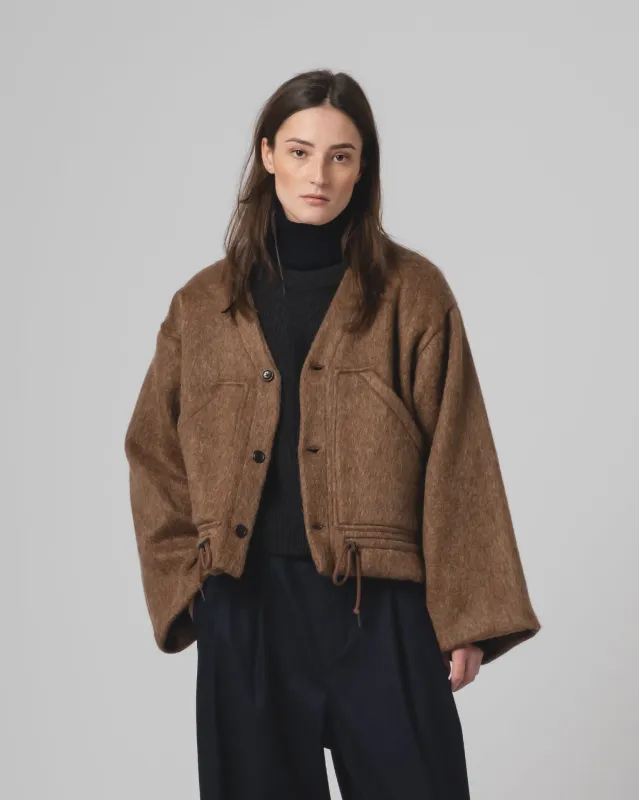 G.o.D Reactor Jacket Mohair Fleece Java Brown made by Eat Dust