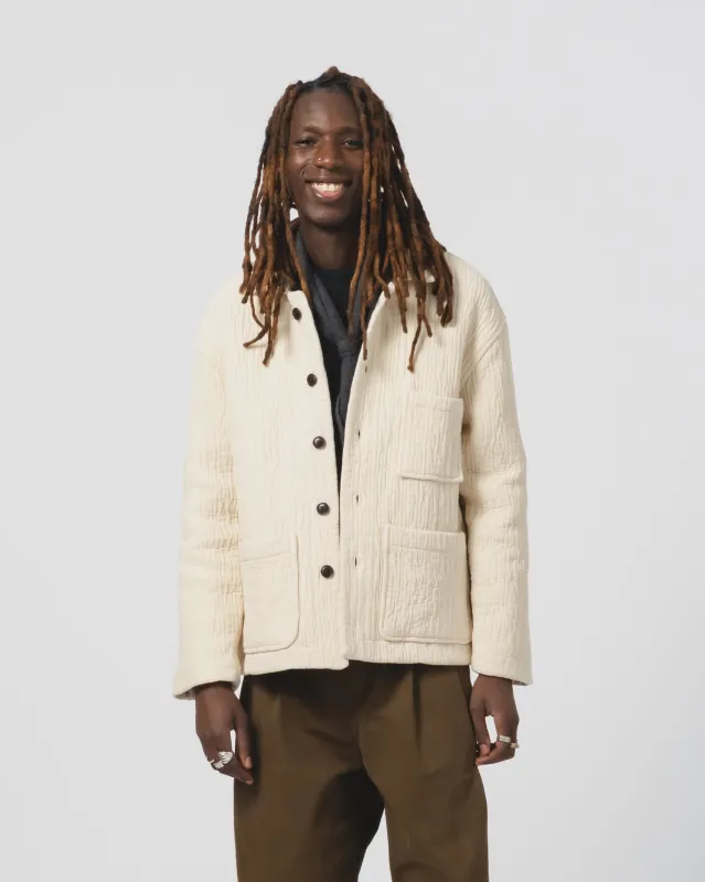 Cana Shirt Fjord Jacquard Wheat made by Eat Dust