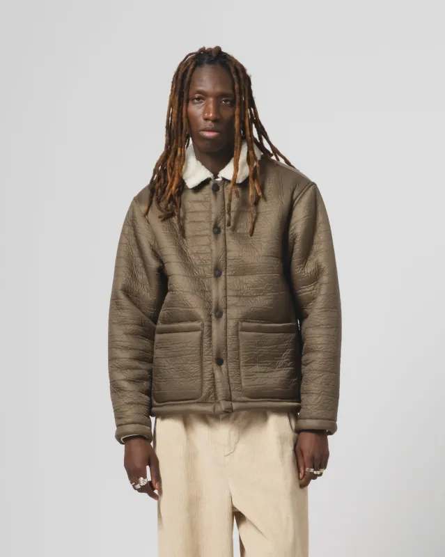 Sonora Jacket Piumino Nylon Fossil/Off White sold by Eat Dust