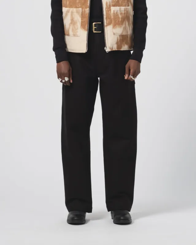 Oakland Chino Nebraska Cotton Black made by Eat Dust