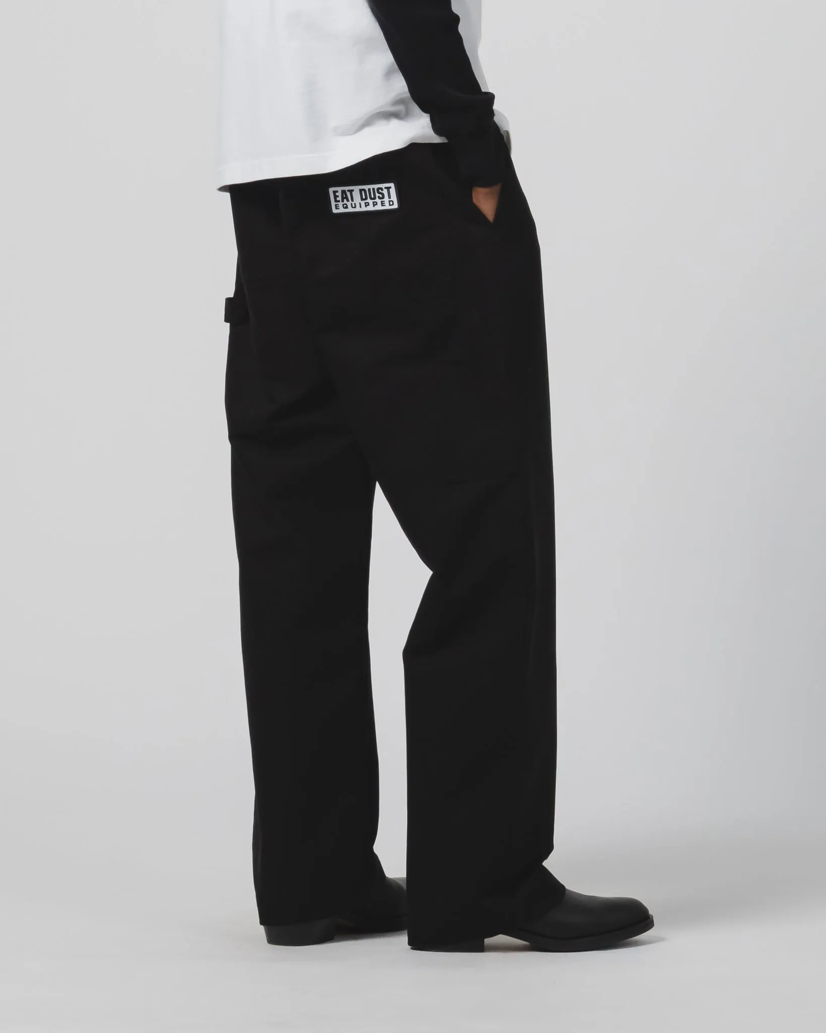 Oakland Chino + Badge Nebraska Cotton Black sold by Eat Dust product image thumbnail 5