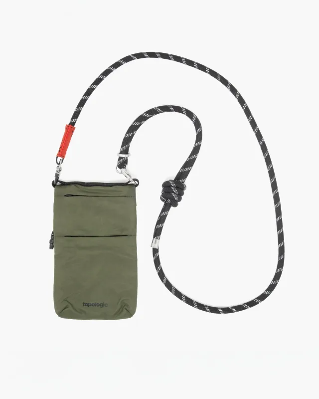 Topologie Wares Bags Phone Sacoche Deep Forest + 8mm Rope Strap Black Reflective sold by Eat Dust