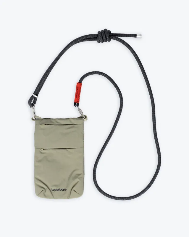 Topologie Wares Bags Phone Sacoche Moss Papery + 8mm Rope Strap Black Lattice sold by Eat Dust