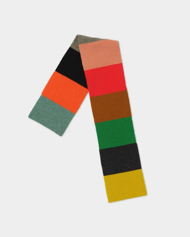 JG Small Colourblock Scarf Bright sold by Eat Dust
