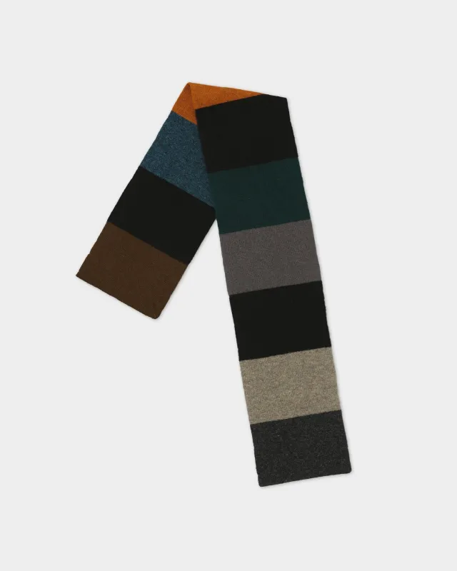 JG Small Colourblock Scarf Dark sold by Eat Dust