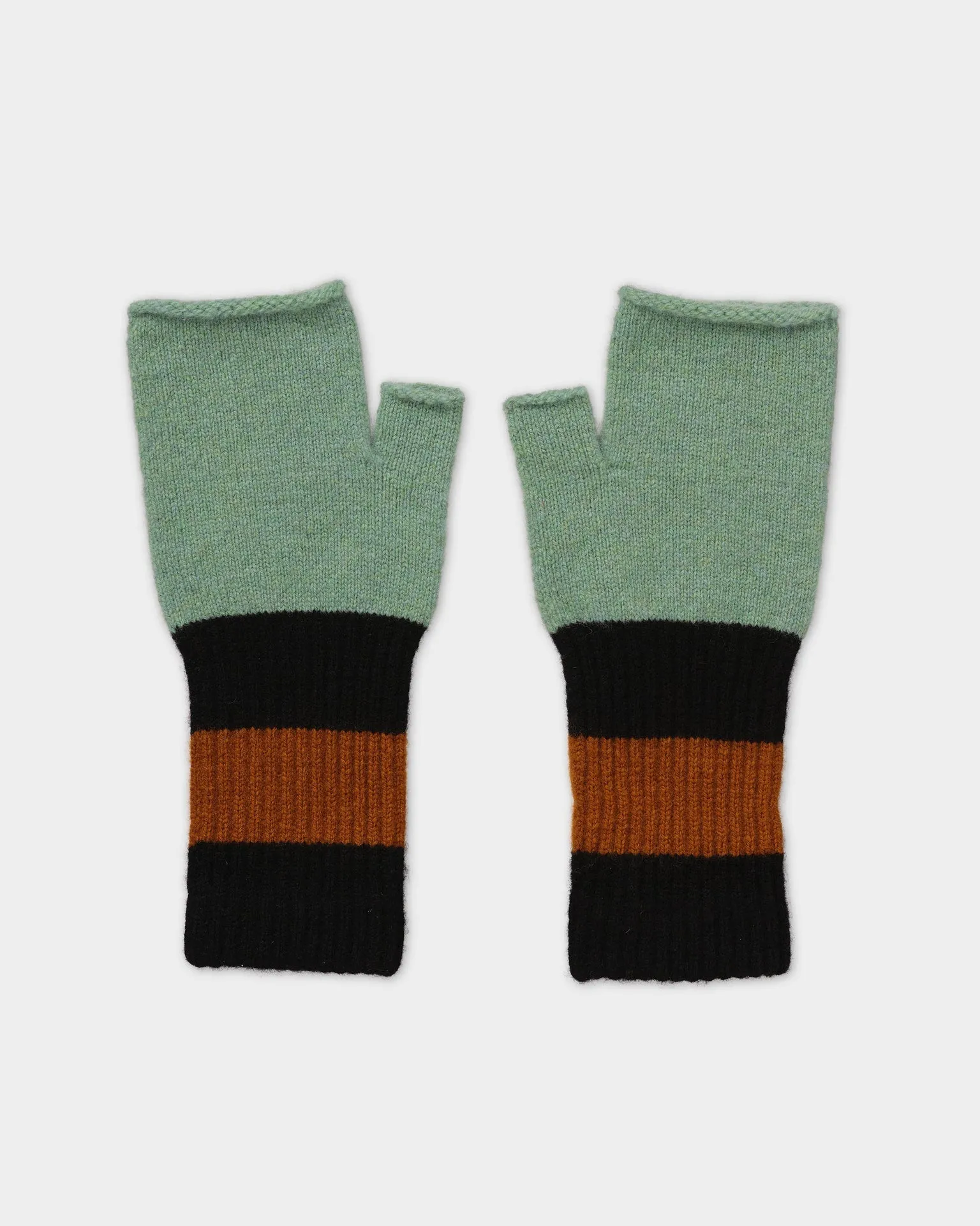 JG Fingerless Mittens Sage sold by Eat Dust