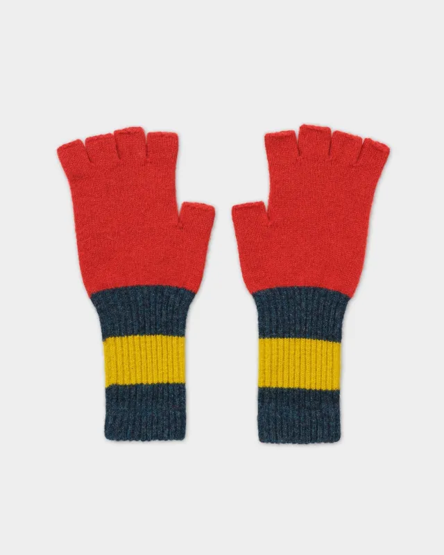 JG Fingerless Gloves Red Dulse sold by Eat Dust