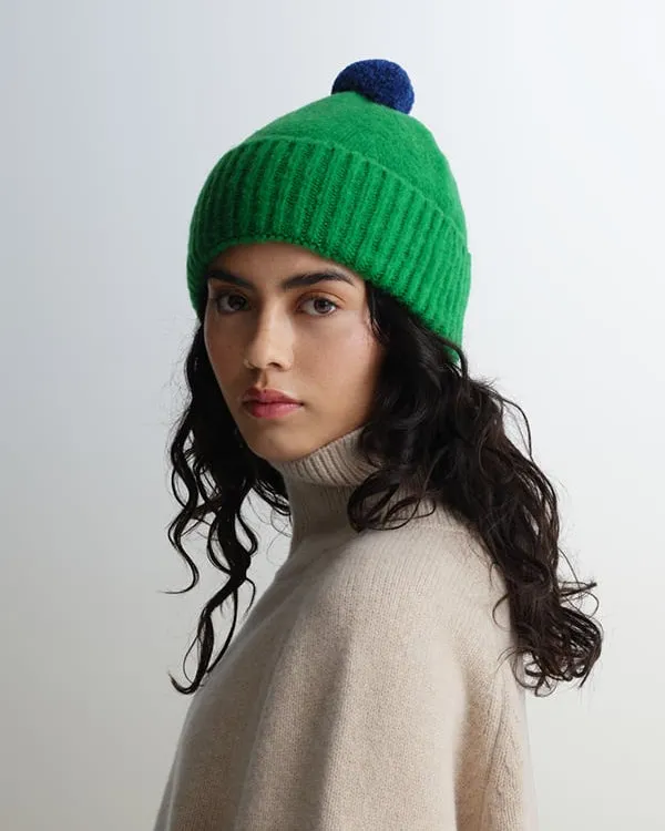 JG Brushed Plain Contrast Pom Pom Hat Pagoda sold by Eat Dust product image thumbnail 2