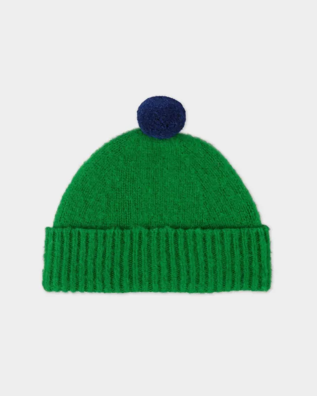 JG Brushed Plain Contrast Pom Pom Hat Pagoda sold by Eat Dust