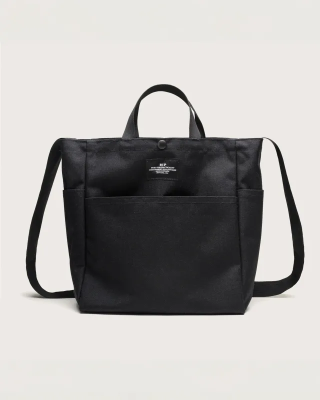 Multi-pocket Bag Medium Canvas Nylon Black made by BAGSINPROGRESS