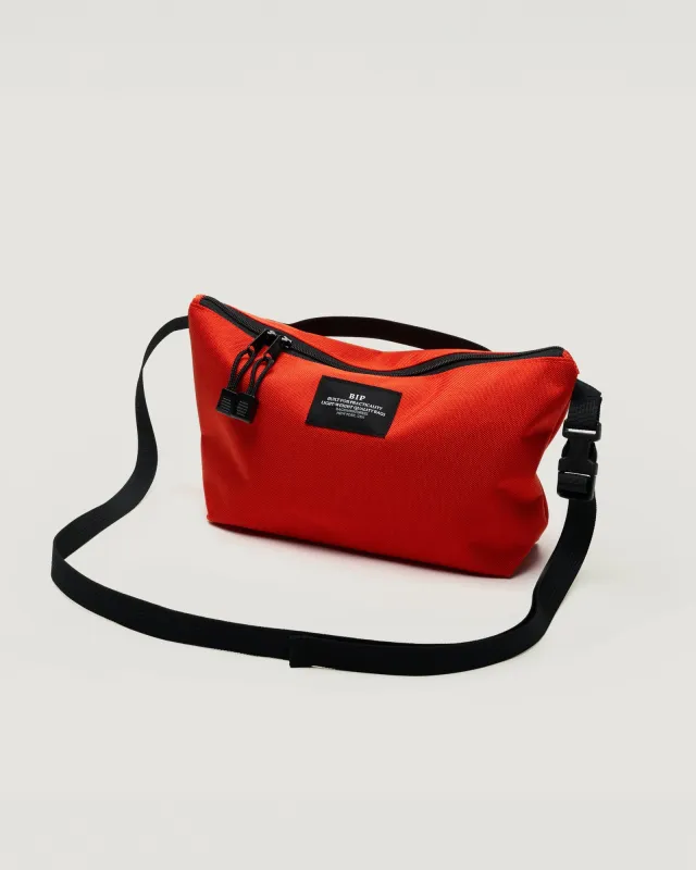 Fannypack Crossbody Canvas Nylon Reddish Orange made by BAGSINPROGRESS