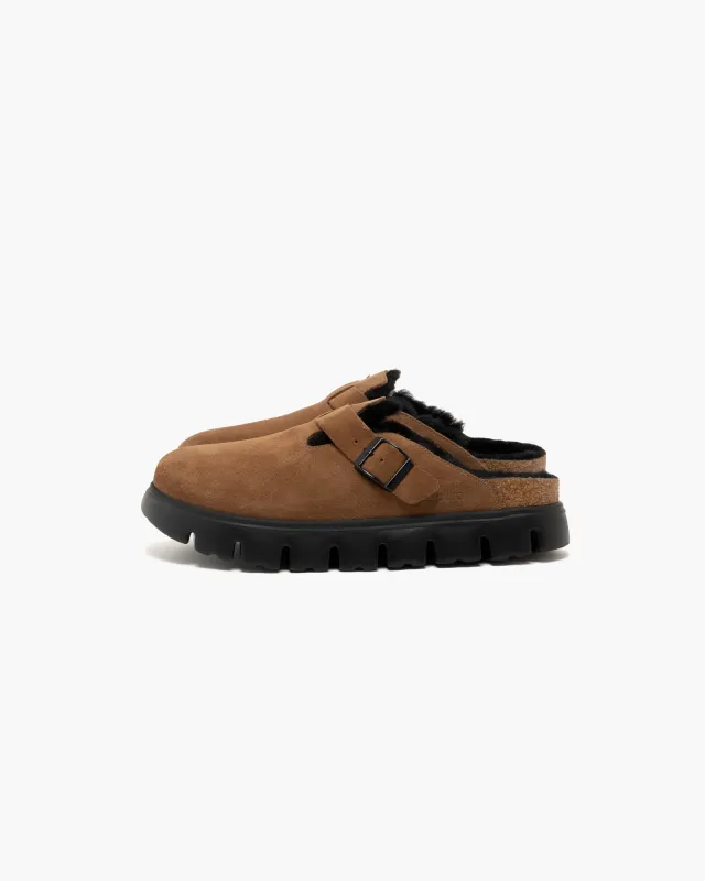 Birkenstock Boston Chunky Shearling Dark Tea made by Birkenstock