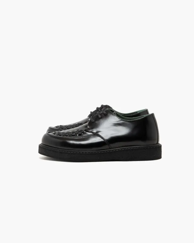 Vinny's Boat Creeper Polido Leather Black sold by Eat Dust