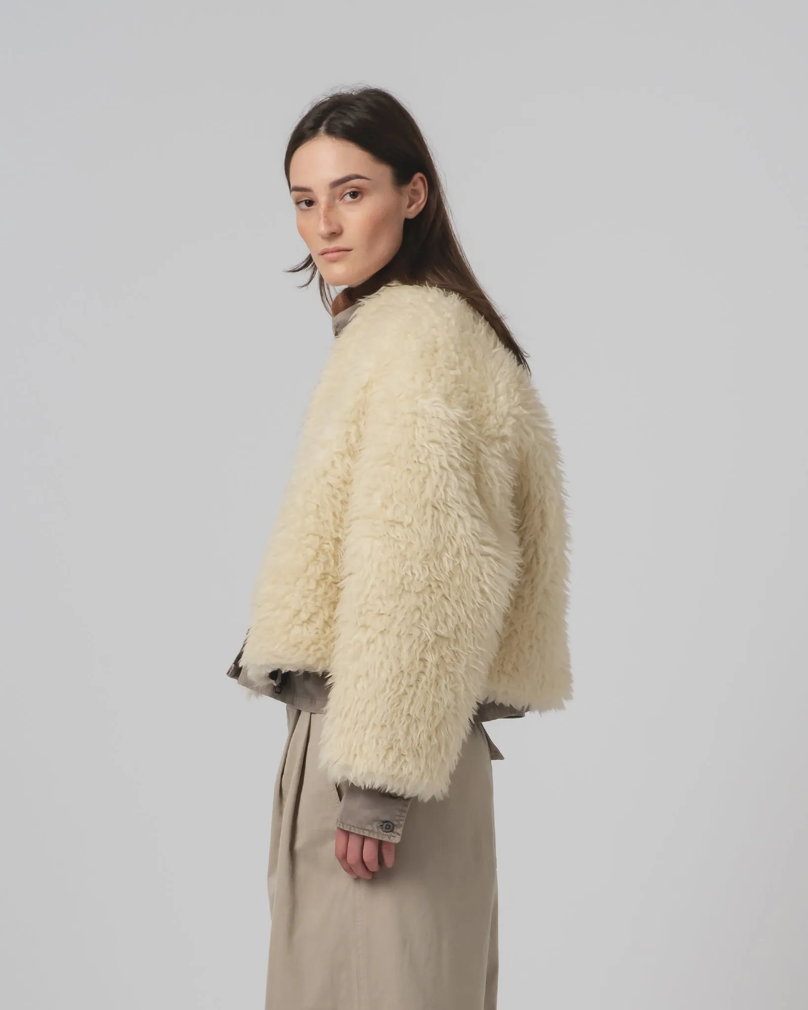 G.o.D Shetland Jacket Alaska Fluff Ecru sold by Eat Dust product image thumbnail 5