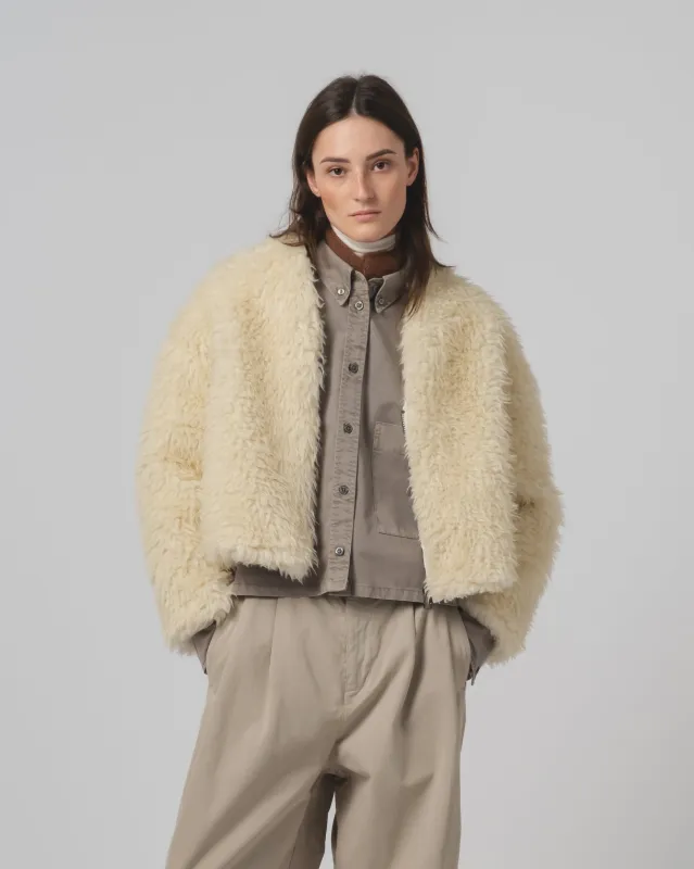 G.o.D Shetland Jacket Alaska Fluff Ecru sold by Eat Dust