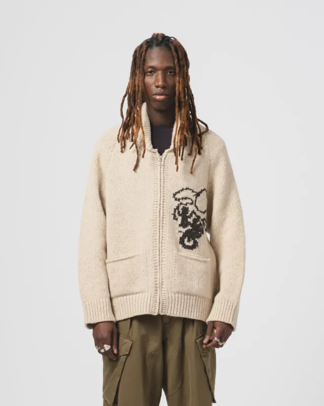 Rodeo Cardigan Minotauro Wheat made by Eat Dust