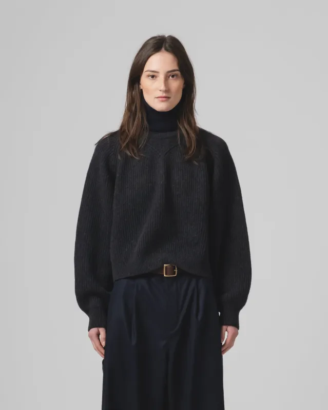 G.o.D Puddle Sweater Delta Asphalt made by Eat Dust