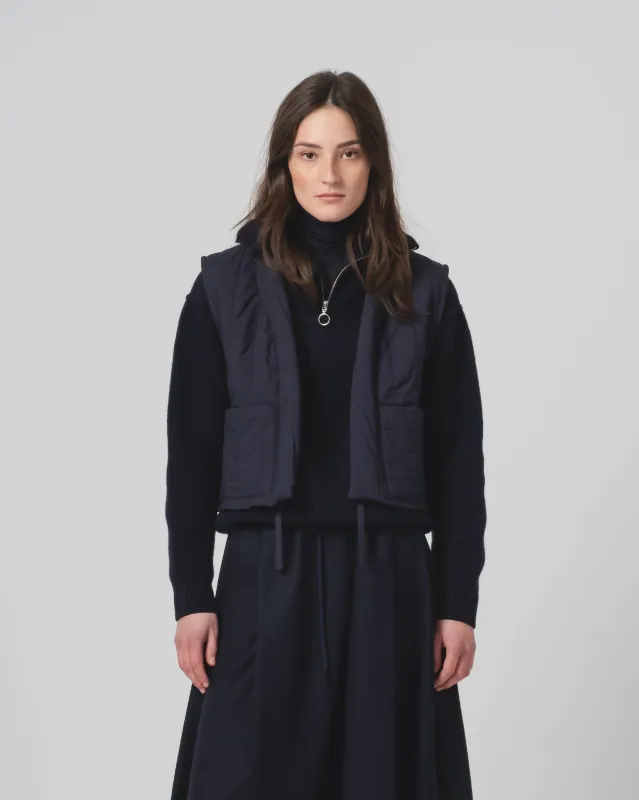 G.o.D Cork Vest Quilted Cotton Inkt made by Eat Dust