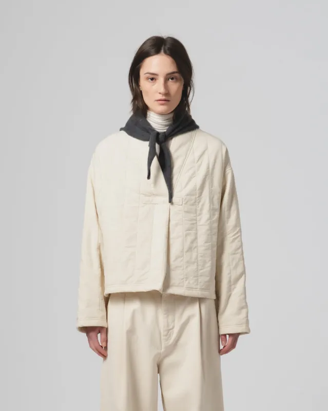 G.o.D Toku Sweater Quilted Cotton Ecru made by Eat Dust