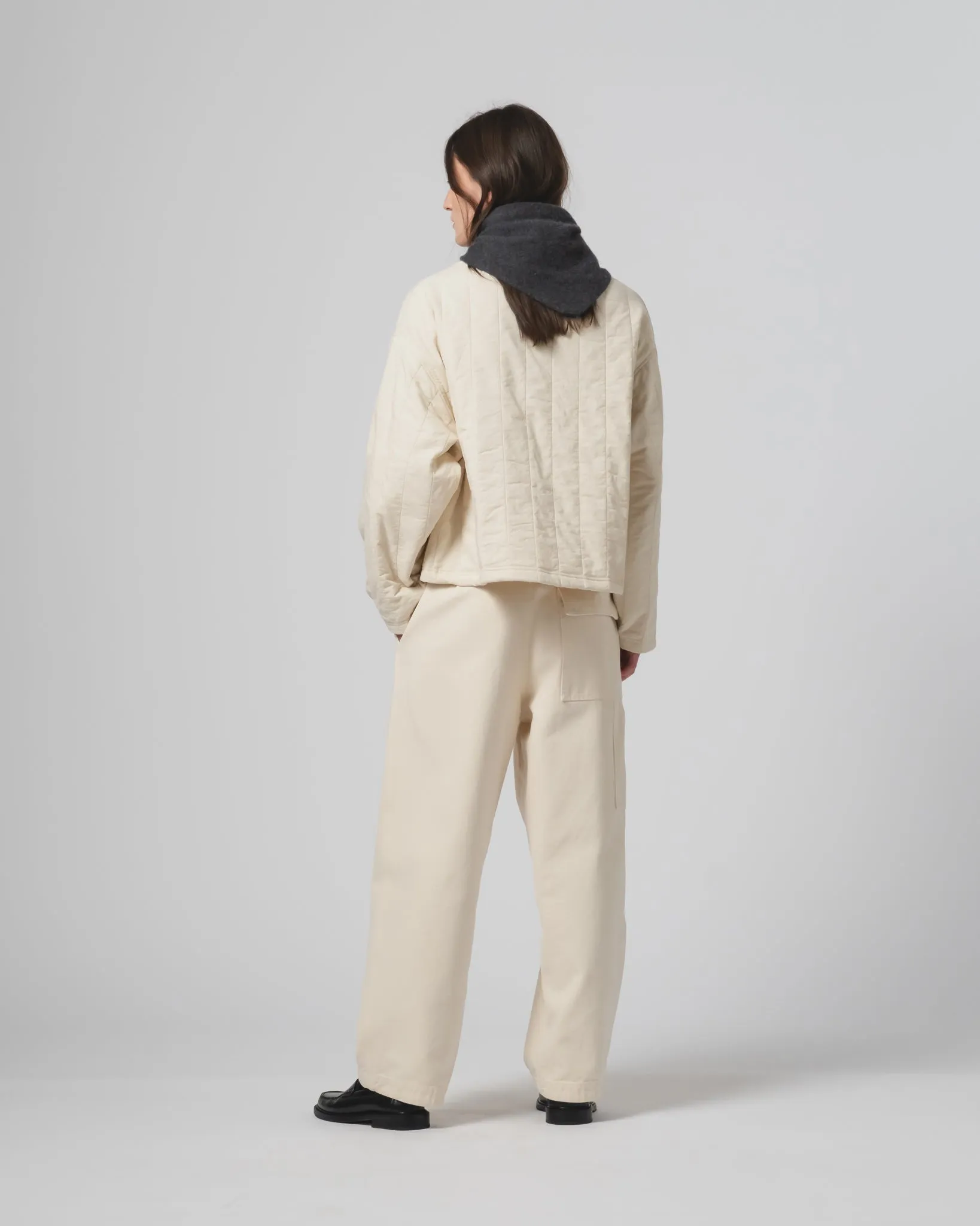 G.o.D Toku Sweater Quilted Cotton Ecru sold by Eat Dust product image thumbnail 5