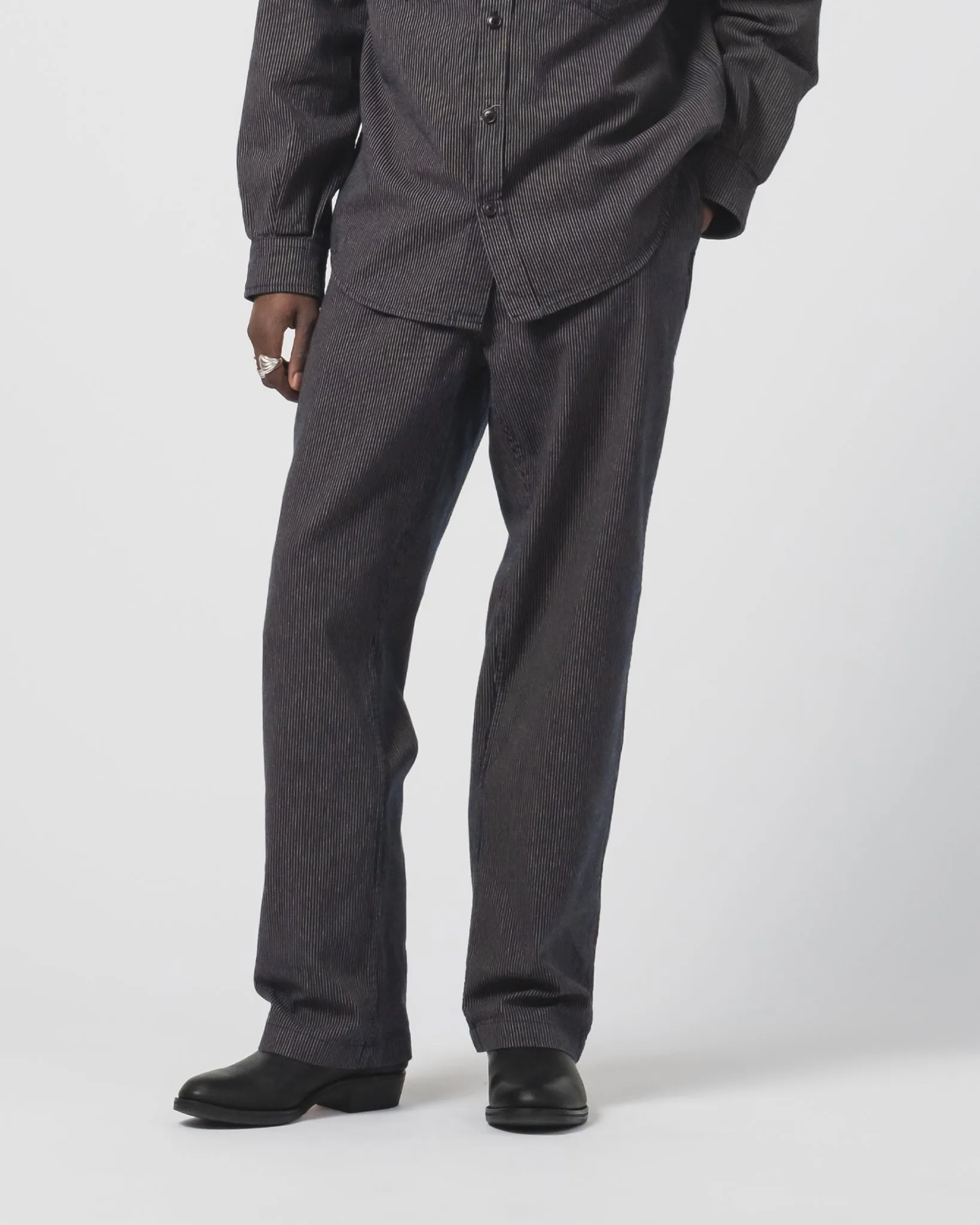 Frisco Chino Boro Stripes Navy/Ecru sold by Eat Dust