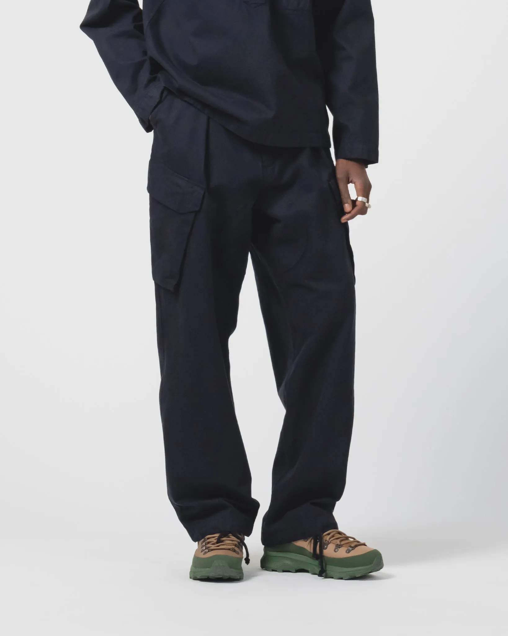 Trooper Pants Gabardine Satin Inkt sold by Eat Dust