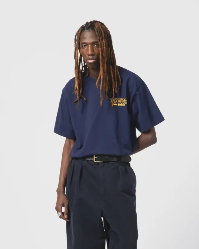 Flying Boots Tee Open End Indigo made by Eat Dust