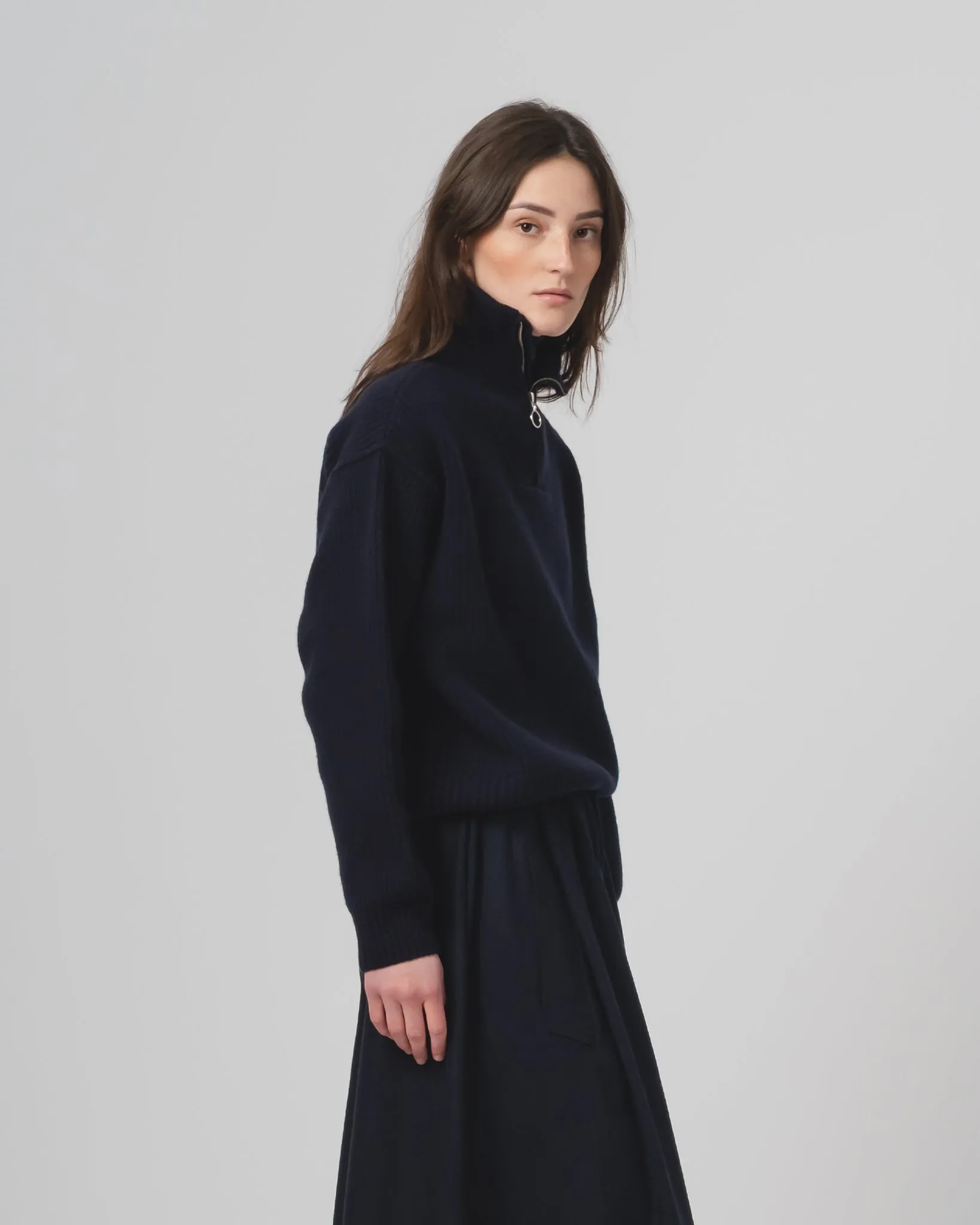 G.o.D Fly Deck Sweater Yarn Delta Navy sold by Eat Dust product image thumbnail 3