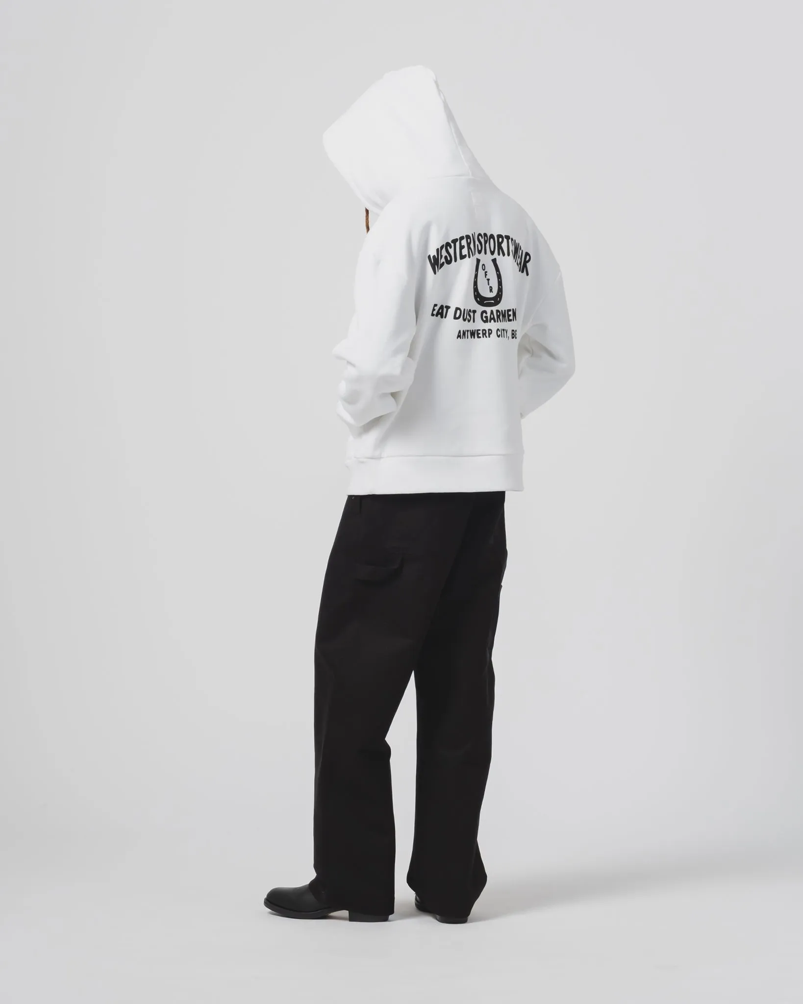 Western Sportswear Hoodie Basic Fleece White sold by Eat Dust product image thumbnail 2
