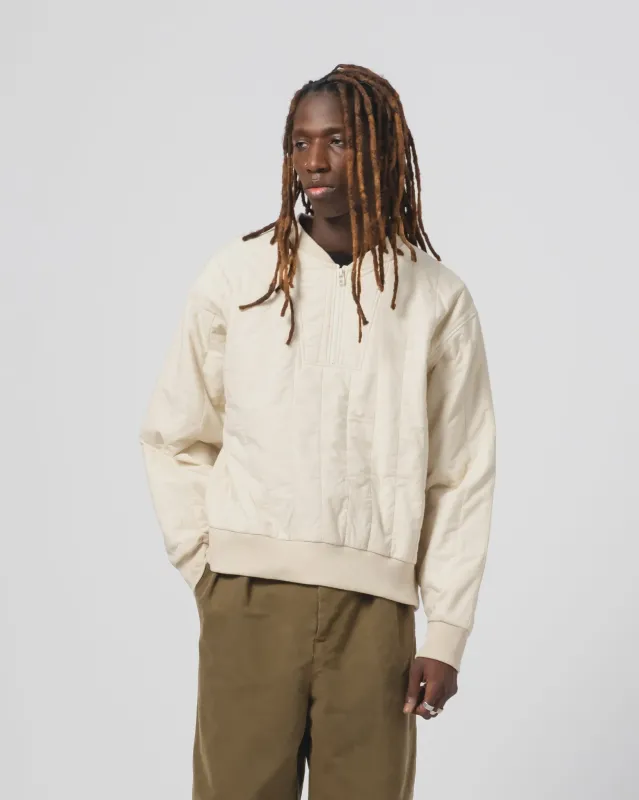 Oslo Sweater Quilted Cotton Ecru made by Eat Dust