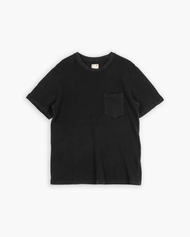 Pocket T Cotton Hemp Vintage Black made by Eat Dust