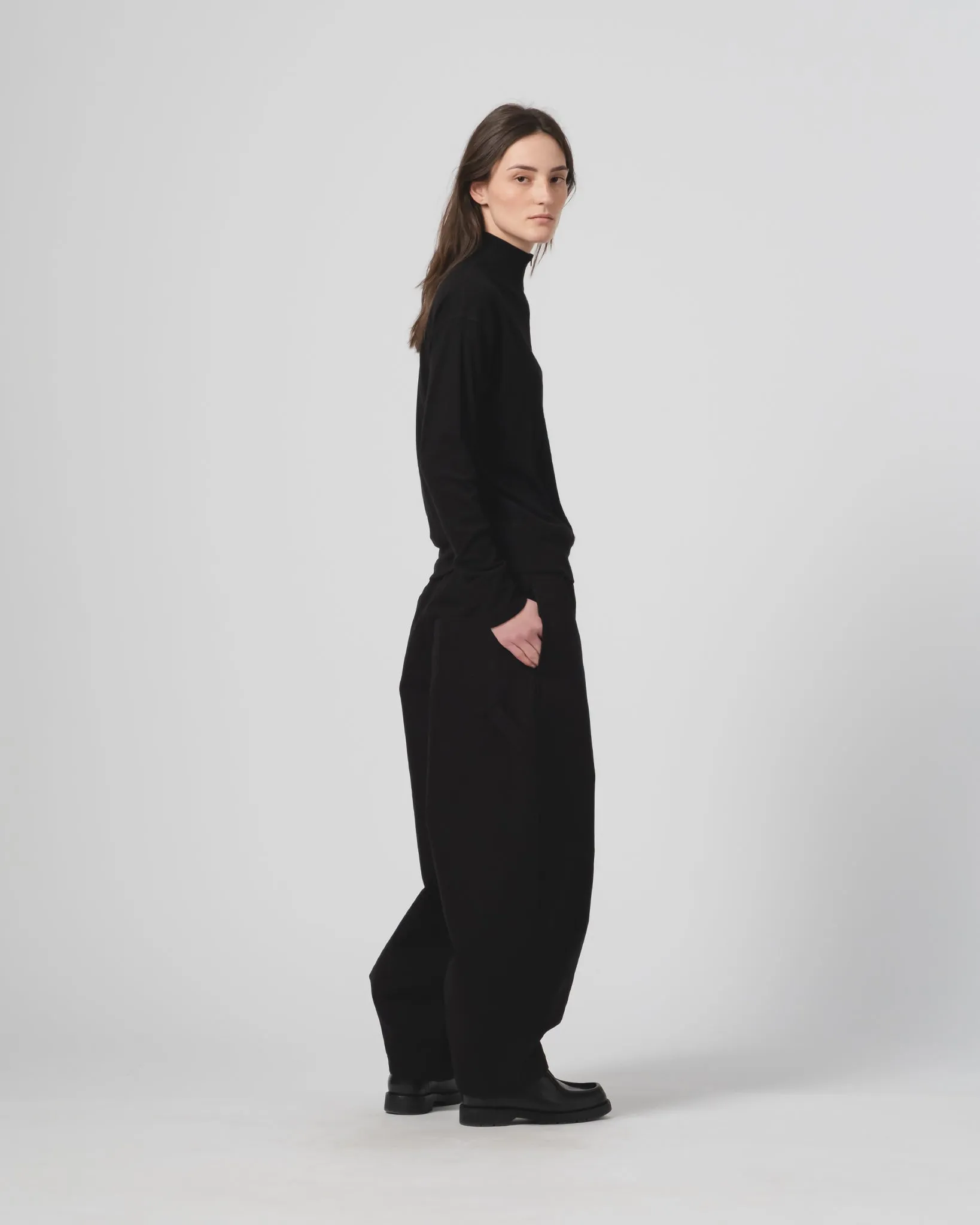 G.o.D Zipper Pull Over Light Wool Black sold by Eat Dust product image thumbnail 4