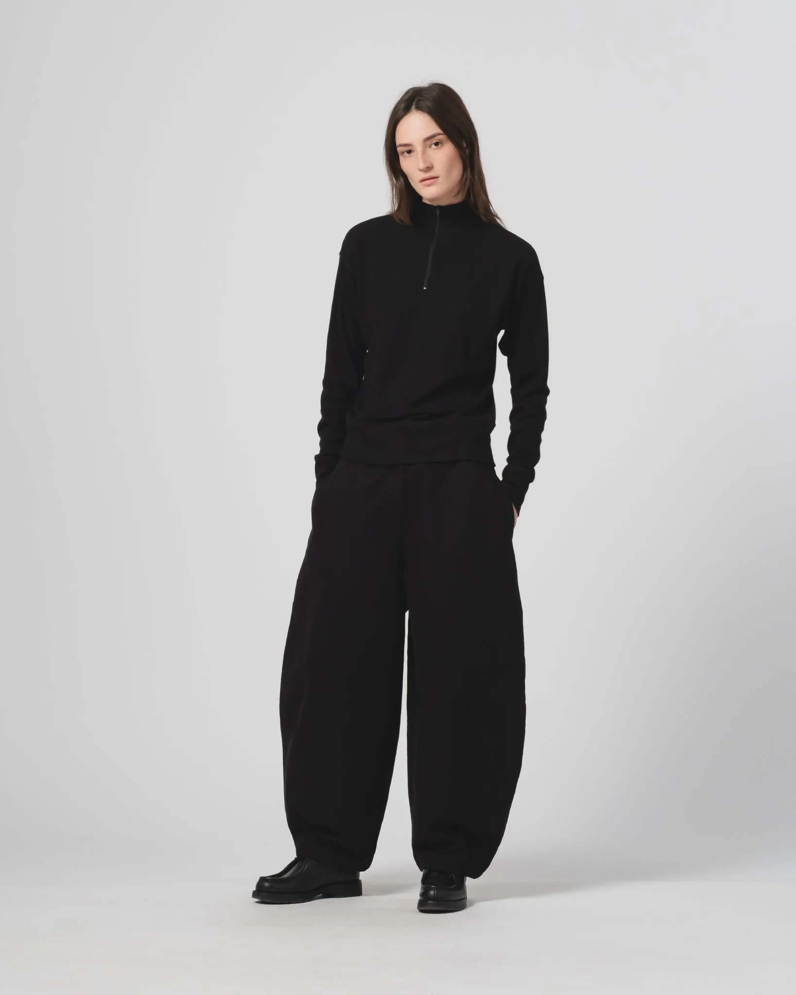 G.o.D Zipper Pull Over Light Wool Black sold by Eat Dust product image thumbnail 2