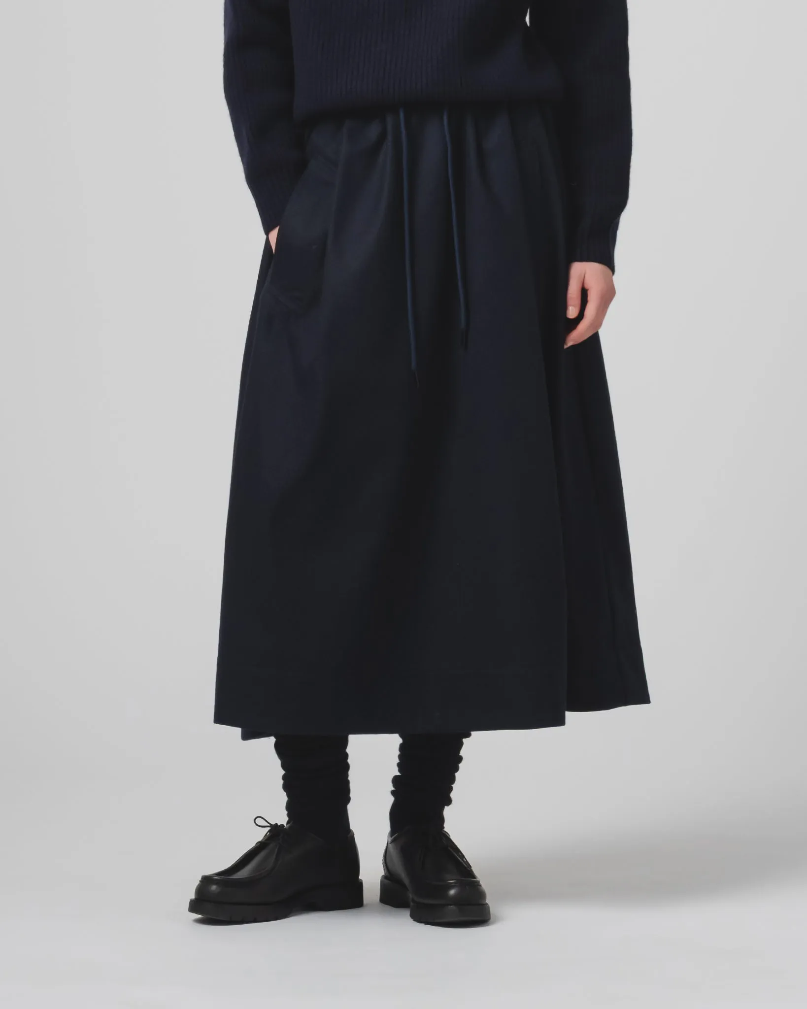 G.o.D Meadow Skirt Cashart Wool Inkt sold by Eat Dust