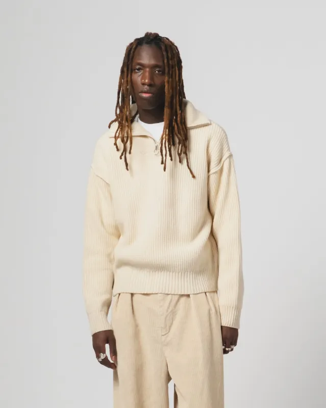 Fly Deck Sweater Yarn Delta Off White made by Eat Dust