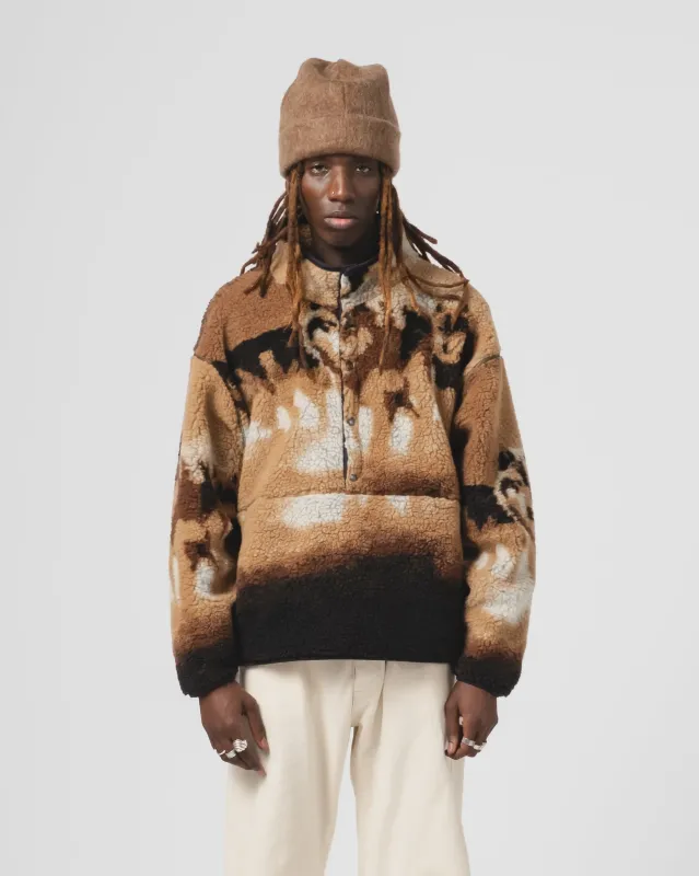 Arizona Sweater Wolf Fleece Camel made by Eat Dust