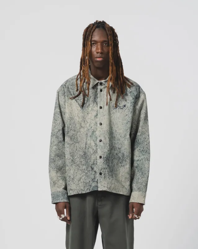 Workshirt Felino Cord Beige/Inkt made by Eat Dust