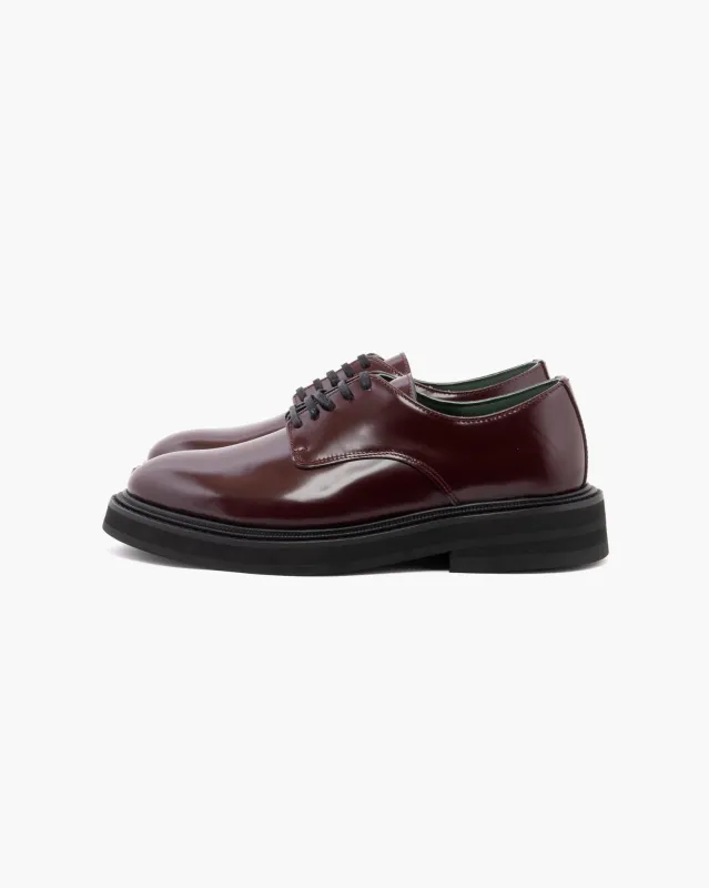 Vinny's Officer Derbee Polido Leather Burgundy sold by Eat Dust