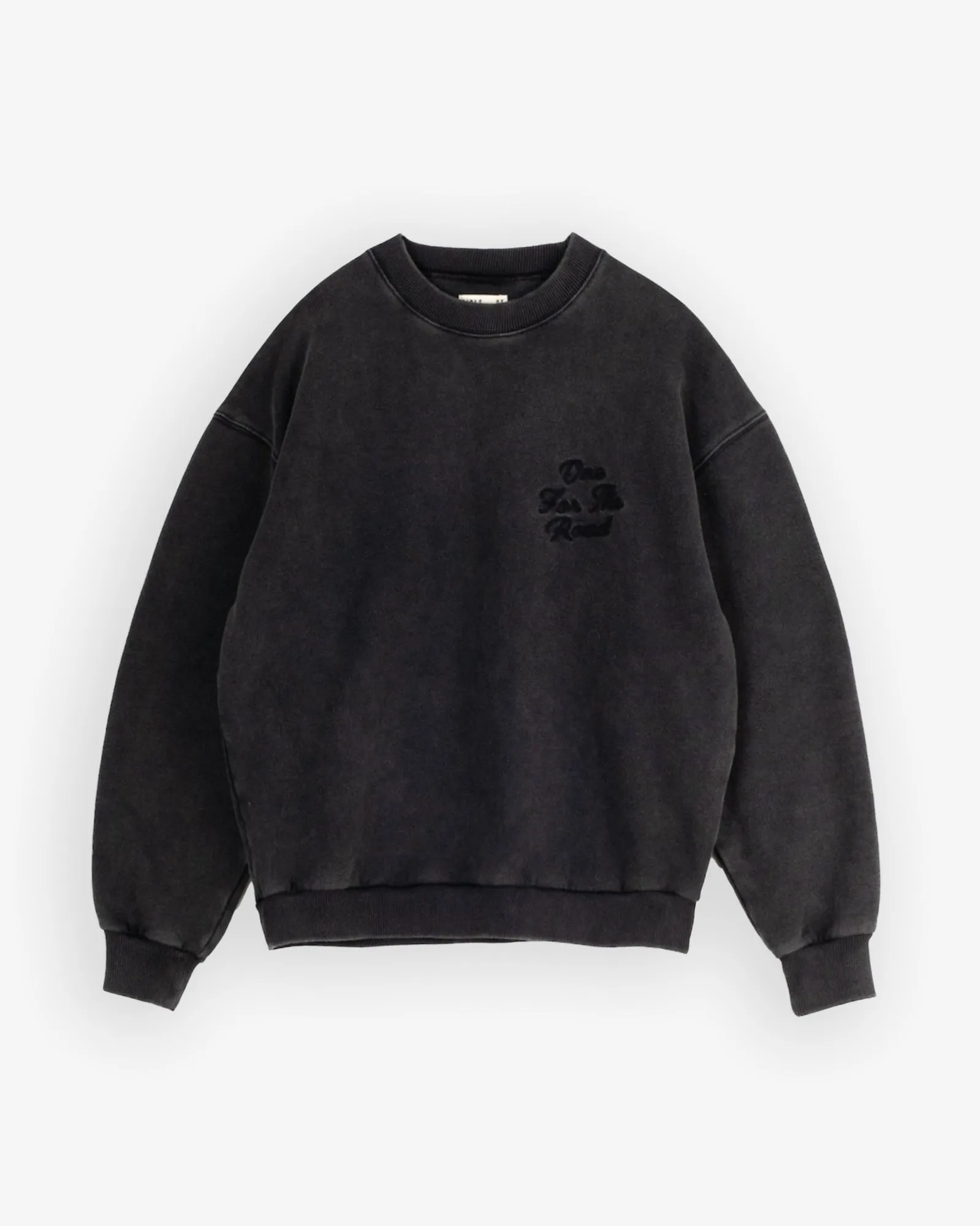 Detroit Sweater Basic Fleece Washed Black sold by Eat Dust product image thumbnail 3