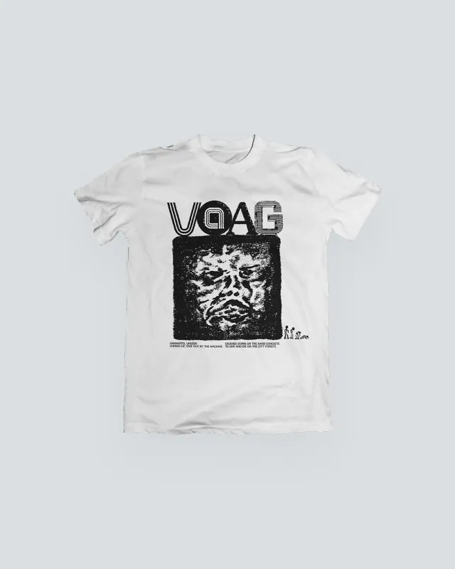 Vaag : RAUW ! S/S T 190gr Jersey White sold by Eat Dust