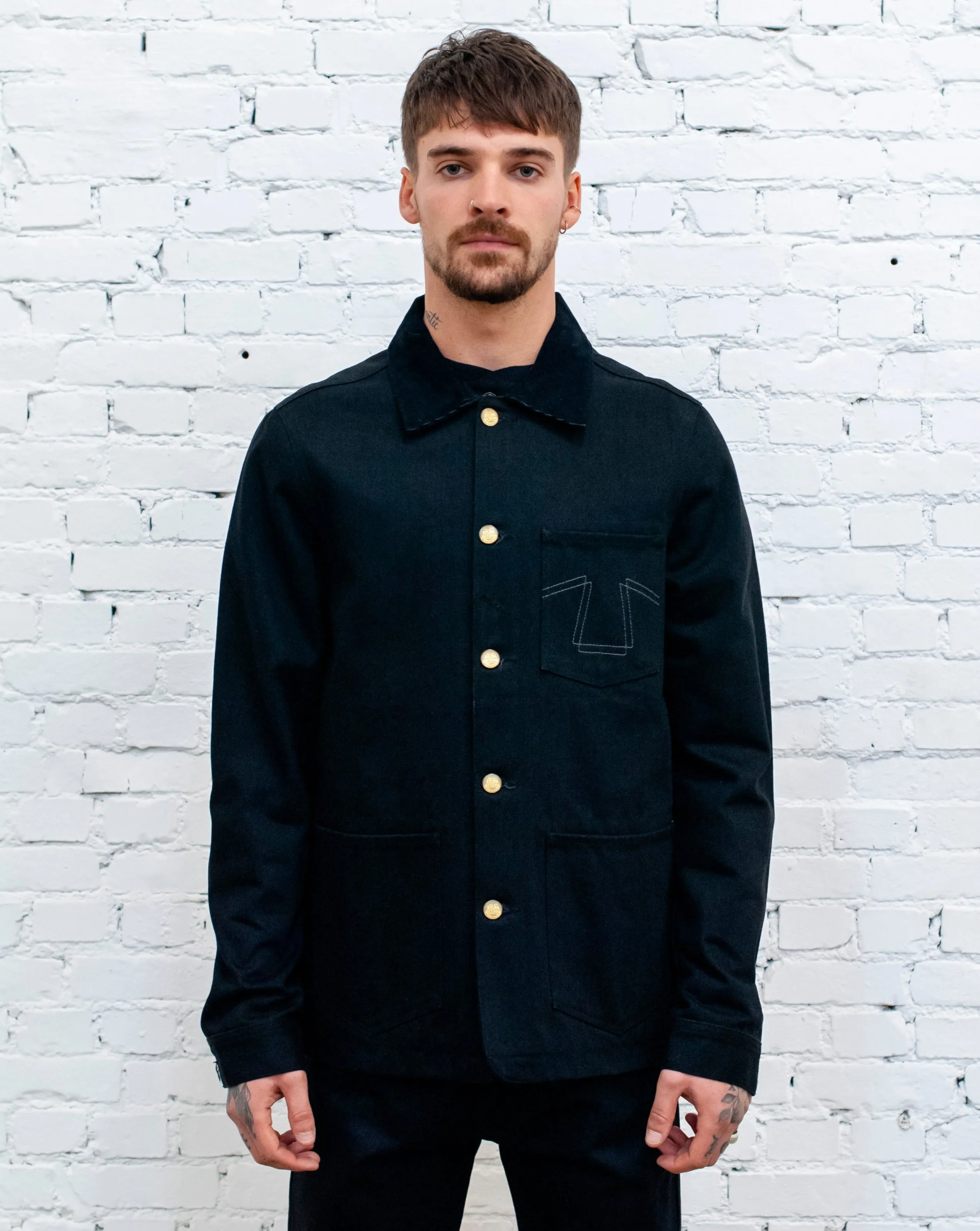 Chore Jacket 673 Black Denim sold by Eat Dust product image thumbnail 2