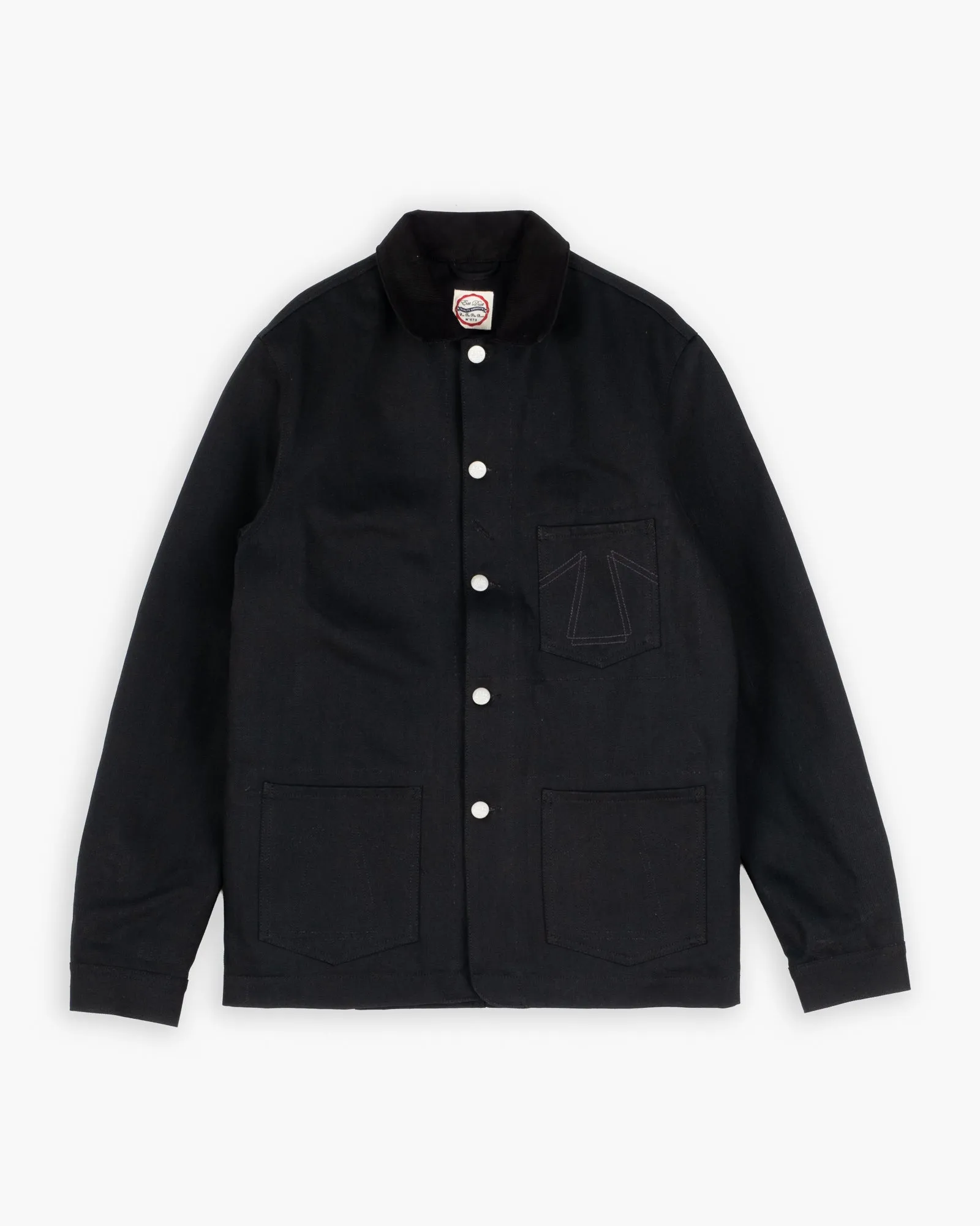 Chore Jacket 673 Black Denim sold by Eat Dust